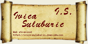 Ivica Šuluburić vizit kartica
